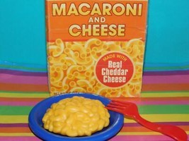 Melissa and Doug Macaroni and Cheese Box and Bowl of Mac and Cheese Faux Food - £12.65 GBP