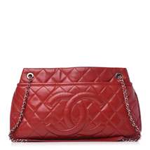 Chanel Caviar Quilted Timeless Cc Soft Tote Red - £2,241.11 GBP