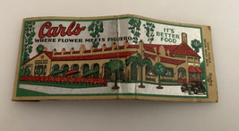 Vintage Ohio Matchbook Carls Flower Meets Figueroa Restaurant Advertisin... - $19.01