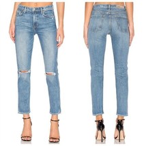 GRLFRND Womens Petite 28 Naomi I Will Survive High Rise Ankle Cropped Jeans - £54.02 GBP