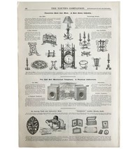Lamps Lighting Telephones Clocks 1894 Victorian Advertisement Home Decor... - $29.99