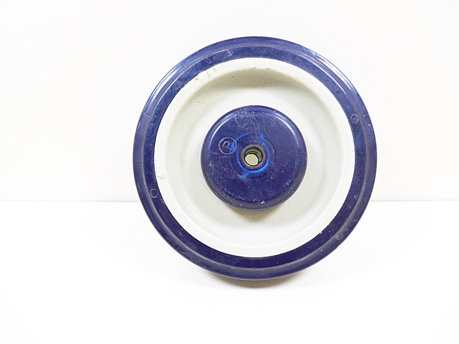 Caster Wheel Blue White 5&quot; x 1&quot; Hospital Bed Carriage Casters Wheels 3/8... - $8.58