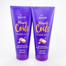 Aussie Miracle Coils Australian Macadamia Nut Oil Shaping Gel 6.8oz Lot of 2 - £14.47 GBP