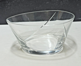 Carlo Moretti CARTOCCIO C81 Clear Glass Candy Nut Bowl Italian Triangle Shape - £44.30 GBP