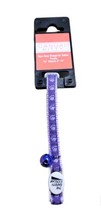 Casual Kitty Two-Tone Jingle Purple Cat Safety Collar 3/8&quot; Adjustable 8&quot;-12&quot; - £7.11 GBP