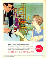 Coca-Cola, Large 1957 Magazine Ad, Art by Bob Peak - $8.00