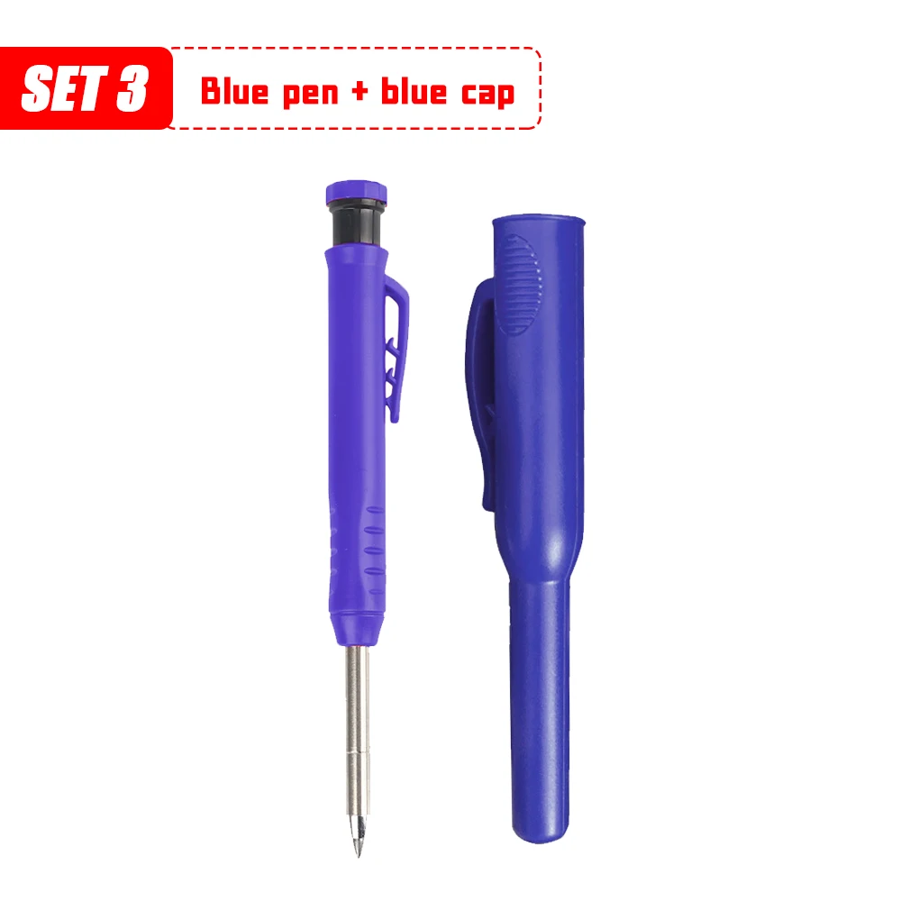 Solid Carpenter Pencil Set Deep Hole Mar Pencil Scriber Refill Carpenter Scriber - £42.86 GBP