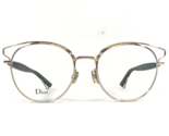 Christian Dior Eyeglasses Frames DiorSideralO DEM Black Gold Round 51-18... - £140.12 GBP