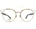 Christian Dior Eyeglasses Frames DiorSideralO DEM Black Gold Round 51-18... - $178.19