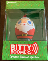 Bitty Boomers Santa Wireless Bluetooth Speaker w/Backpack Clip Ornament New 2” - £10.38 GBP