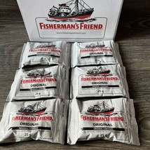 Fisherman Friend Sugar Free Original Flavor 25g pack of 6 bags Stock In USA - £15.44 GBP