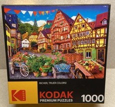 Kodak Premium Jigsaw Puzzle European Town Size  20 x 27 inch 1000 Piece - £12.21 GBP