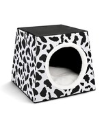 Mondxflaur Black and White Cat Beds for Indoor Cats Cave Bed 3 in 1 Pet ... - £26.43 GBP