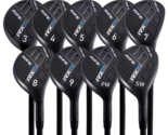 Senior Mens Rife RX7 Hybrid Irons Set 3-SW A Flex Graphite Golf Clubs - ... - $343.00