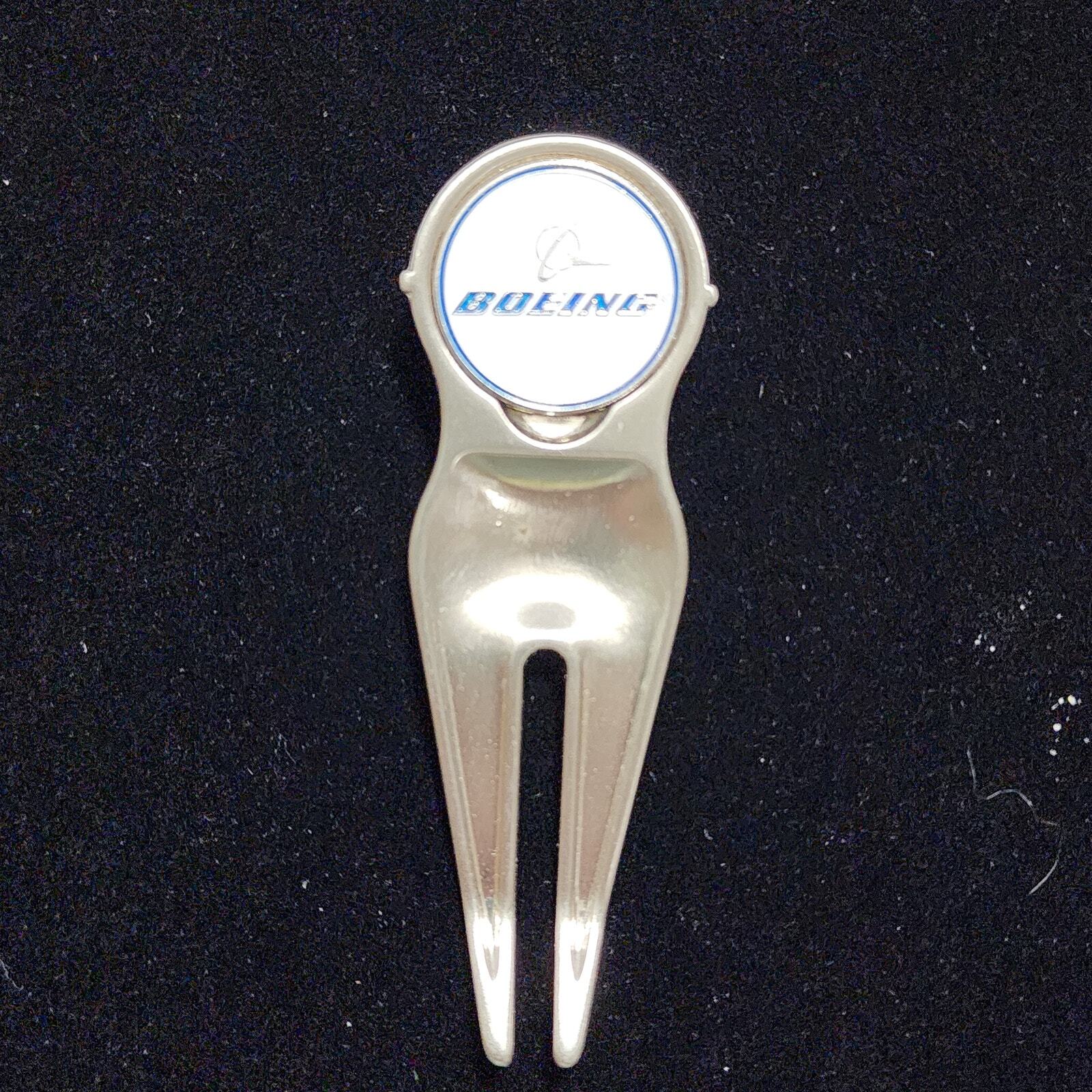 Boeing Divvy Pitchfork Golf Divot Repair Tool & Magnetic Ball Marker Vintage  Item image 9