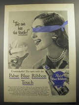 1956 Pabst Blue Ribbon Beer Ad - £14.78 GBP
