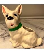 VINTAGE Scottish Terrier Retro Scottie Dog Planter Ceramic 6x5&quot; pen holder - $10.00