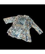 New Ladies Button-up Mesh 3/4 Sleeve Blouse - $14.69