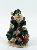 Old Time Santa Figurine Checking His Naughty or Nice List Presents 5&quot; - £11.79 GBP