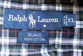 Polo Ralph Lauren Shirt BLAKE Plaid Mens XL Button Down Lightweight Vint... - $30.37