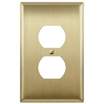 Duplex Receptacle Metal Wall Plate, Stainless Steel Outlet Cover, Corrosion Resi - £17.30 GBP