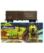 Vintage HO Scale Athearn AT&amp;SF Santa all the way Fe Brown Boxcar w/Box &amp;... - £15.97 GBP