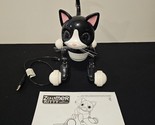Zoomer Kitty Black Tuxedo Robot Cat Interactive Toy w/ Charging Cable &amp; ... - $48.37