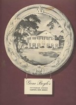 Gene Boyle&#39;s Menu &amp; 1967 Calendar with Map Passaic Avenue Clifton New Jersey  - £69.63 GBP