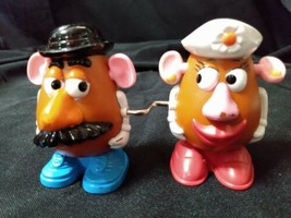 1999 Disney Pixar McDonalds Toy Story 2 Mr &amp; Mrs Potato Head Wind Up Toy  - £7.52 GBP