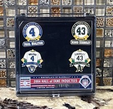 Dennis Eckersley &amp; Paul Molitor 2004 Hall Of Fame Inductees Pin Set #101... - $238.96 MXN
