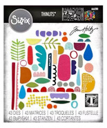 NIP Abstract Elements Sizzix Thinlits Thin Metal Die Tim Holtz 666280 43... - $17.57 CAD