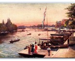 View From Bridge Henley-on-Thames England Raphael Tuck DB Postcard I20 - $4.90