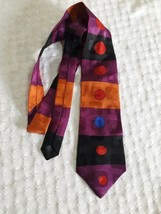 vintage tie original. Bugatti brand 100 % Silk violet (Canada) - £18.09 GBP