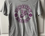Dundler Miflin The Office T Shirt Size S Gray Crew Neck Schrute Farms Gr... - $13.99