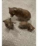 Bone China Bear Family Three Vintage Figurines - $22.01 CAD
