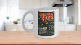 Worlds of Fear Weird Adventure creepy Eyes Pulp art Coffee Mug - £12.71 GBP