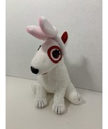 Target Bullseye plush dog white Easter bunny rabbit ears costume beanbag... - £6.22 GBP