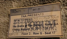 Pro Wrestling TNA Impact World Tour Ticket Stub  2011 At The Forum Arena... - $42.05 CAD