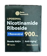 NAD+ Supplement for Anti-Aging Energy Focus &amp; Nicotinamide Riboside Resv... - $21.91 CAD