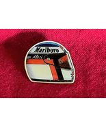 Vintage Marlboro Jean Alesi Formula 1 Ferrari Racing Helmet Pin Back Button - $9.90