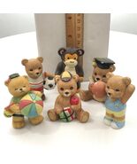 Activity Teddy Bears Porcelain Figurines - Set of 6 Homco  - $462.70 MXN