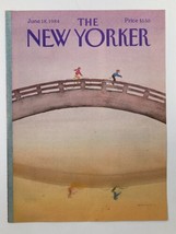 COVER ONLY The New Yorker June 18 1984 Over The Bridge by Susan Davis No Label - £11.10 GBP