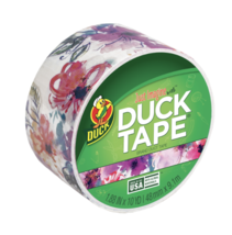 Duck Tape Branded Duct Tape, Watercolor Multi Floral, 1.88&quot; X 10 Yards - £6.35 GBP