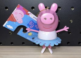 2021 Peppa Pig Ballerina Tutu Christmas Tree Ornament 4” Tall New Plastic - £9.32 GBP
