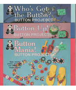 Button Mania. Button Up. Who&#39;s got the button? Three button brochures - £3.16 GBP