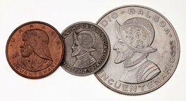 1953 Panamá 3 Moneda Lote (1/10 Balboa, 1/2 1 Centavo) En XF - UNC Estado - £50.47 GBP