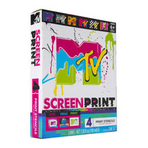 MTV Screen Printing DIY Kit 4 Print MTV Logo Stencils - £11.66 GBP