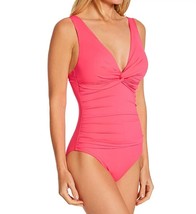 La Blanca LB1IG04 Island Goddess Twist Mio One-Piece Swimsuit Sz 4 Ginger - £51.29 GBP