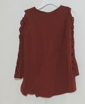 Simply noelle curtsy couture Girls Cutout Long Sleeve Shirt Paprika Size 4T image 2