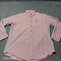 Chaps Ralph Lauren Shirt Men Large Red Plaid Casual Button Up - $13.93
